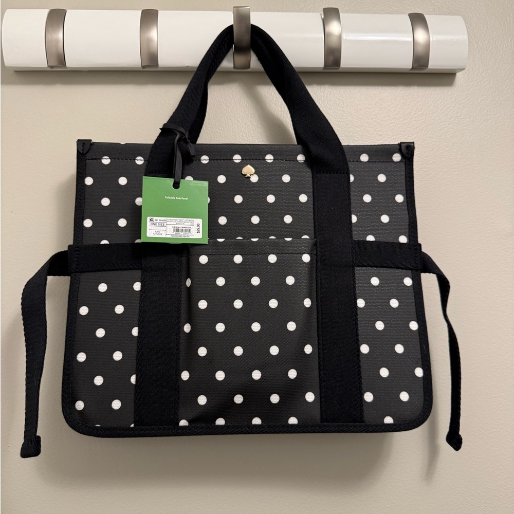 kate spade new york x Target Foldable Organizer in Black and White Polka Dot